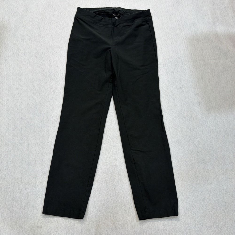 Eileen‎ Fisher Stretch Ponte Pull-on Pant Green XS Straight Viscose Nylon Blend